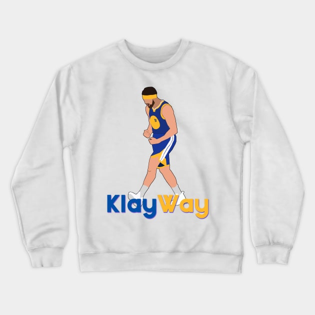 Klay Thompson - KlayWay Crewneck Sweatshirt by xavierjfong